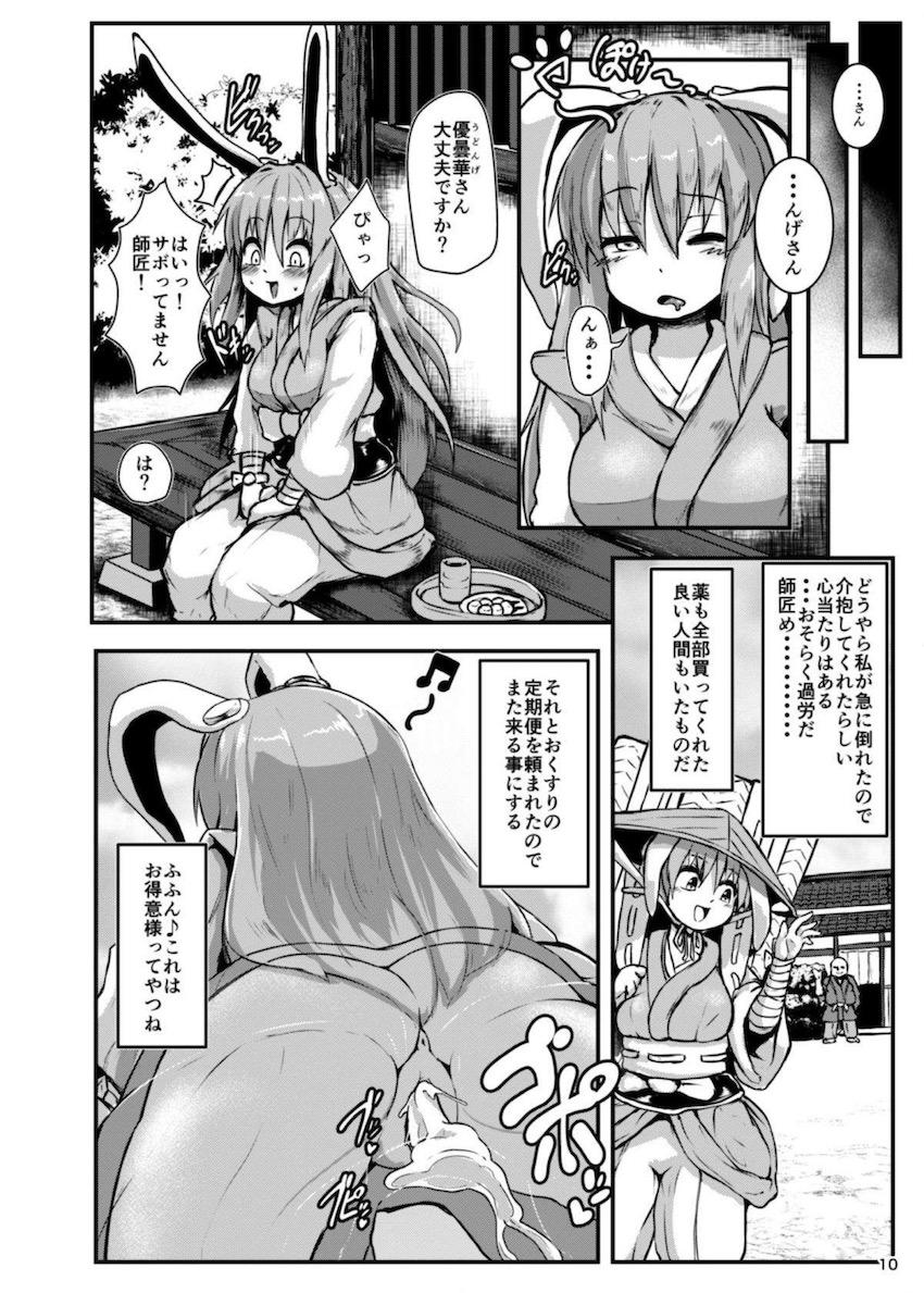 キモブタ催眠おっさん登場！人間を小馬鹿にする生意気うどんげに天誅！ <> 009