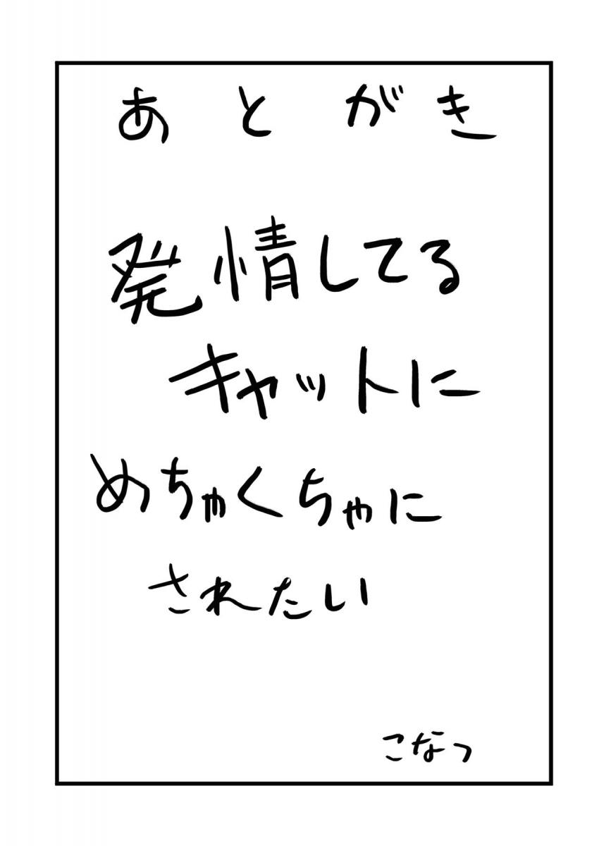 ご主人は大切なものを盗んでいった！アタシの自制心をな！発情したタマモキャットがめちゃくちゃに犯してくる！ <> 028