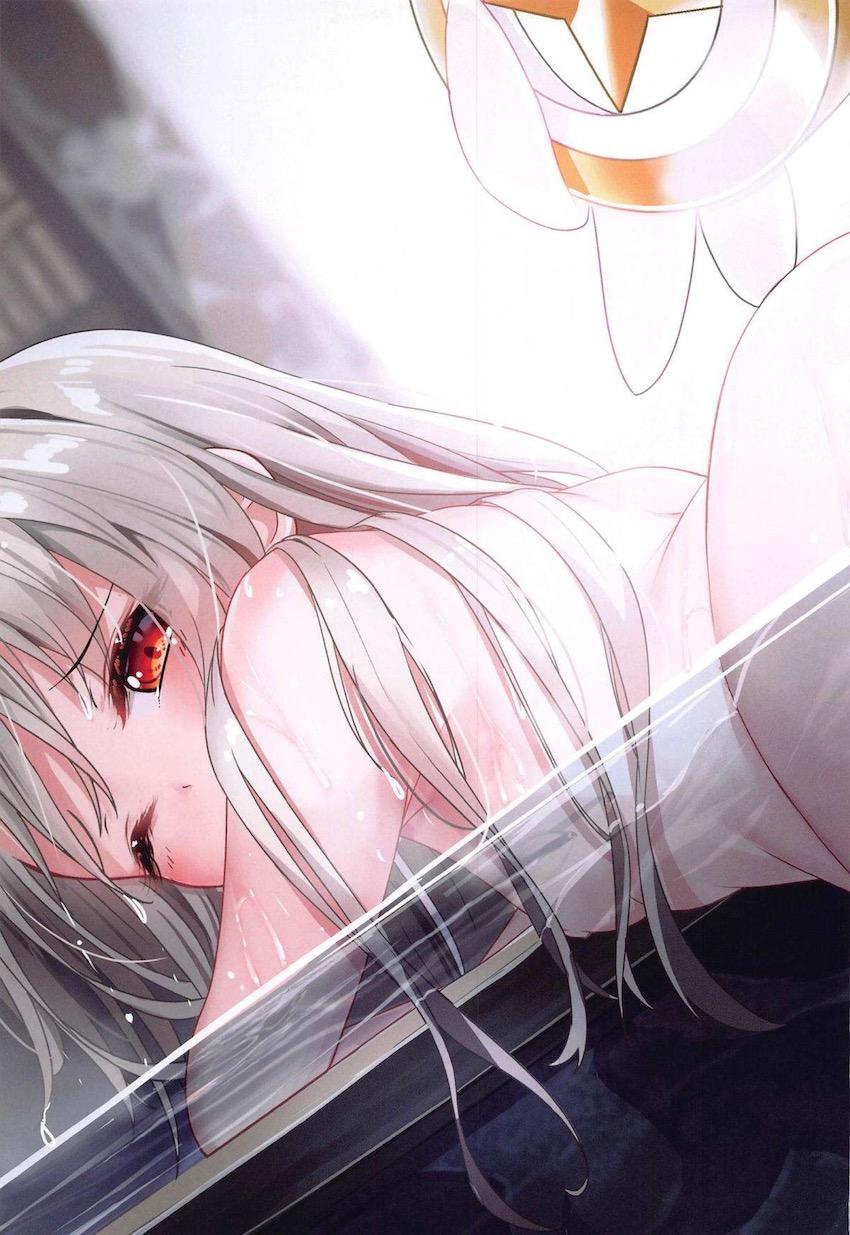 イリクロ美遊の温泉フルカラーイラスト集☆中出し機能付き双頭ディルドでイリクロ百合セックス！ <> 014