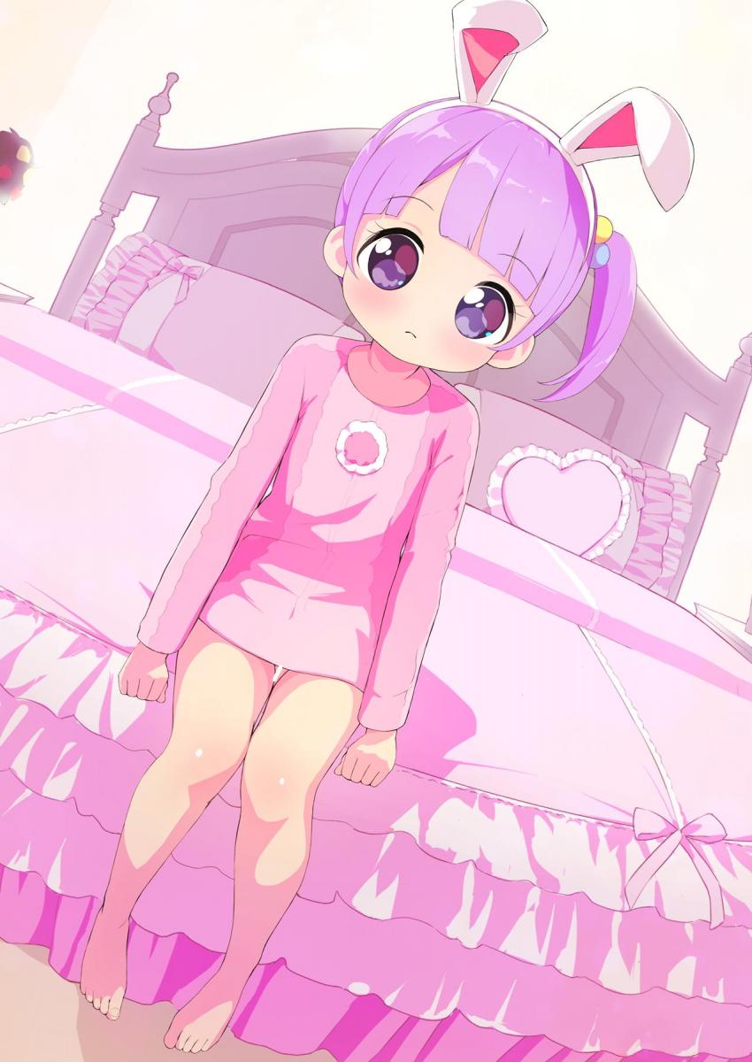 かわいいJSロリ娘真中のんちゃんのフルカラーイラスト集☆下着・ビキニ・全裸でグラビア撮影するのんちゃん <> 012