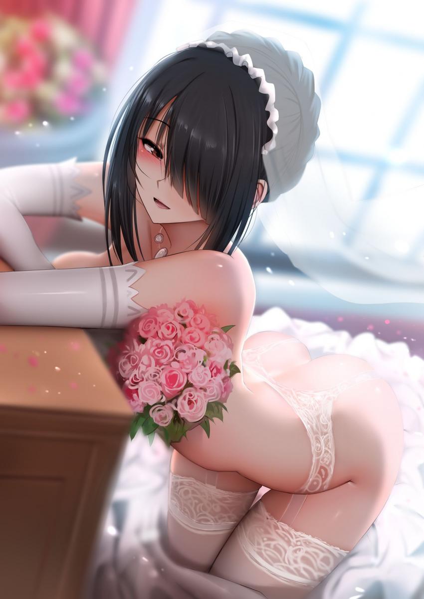 ウェディングドレス姿の時崎狂三と教会で再会ックス！ <> 002
