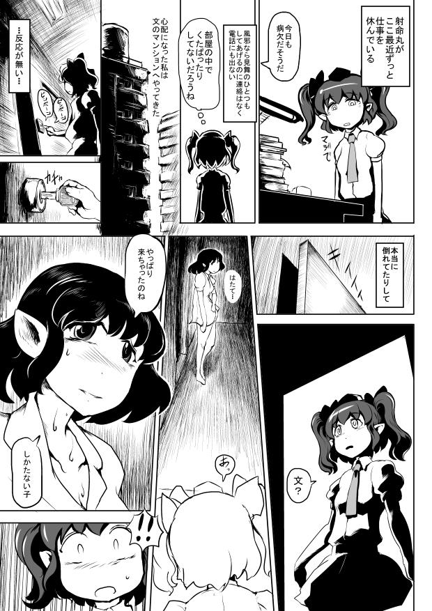射命丸文の悶絶子宮脱産卵！ <> 002
