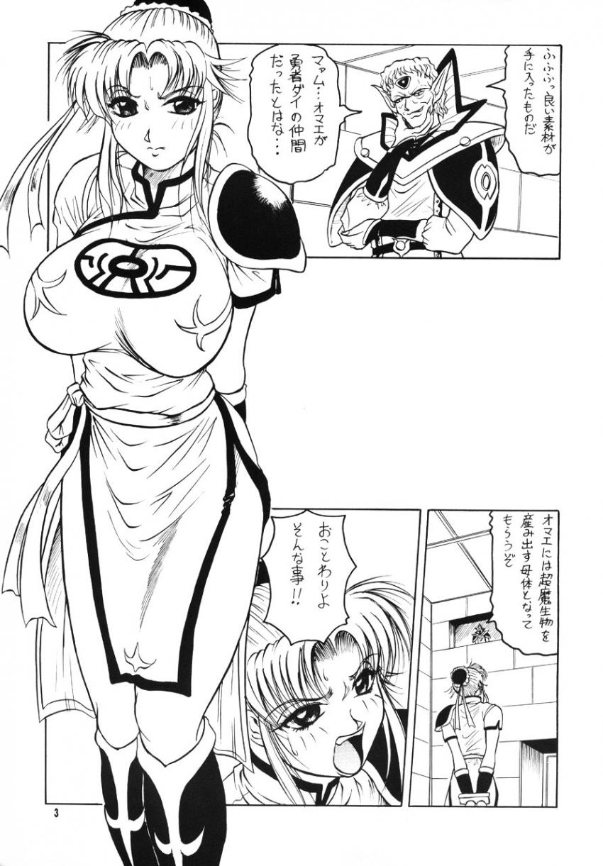 調整した男たちに犯されてしまうマァム。魔王軍ザムザの凶悪イボイボWチンポ二穴同時挿入でイクがいい！ <> 004