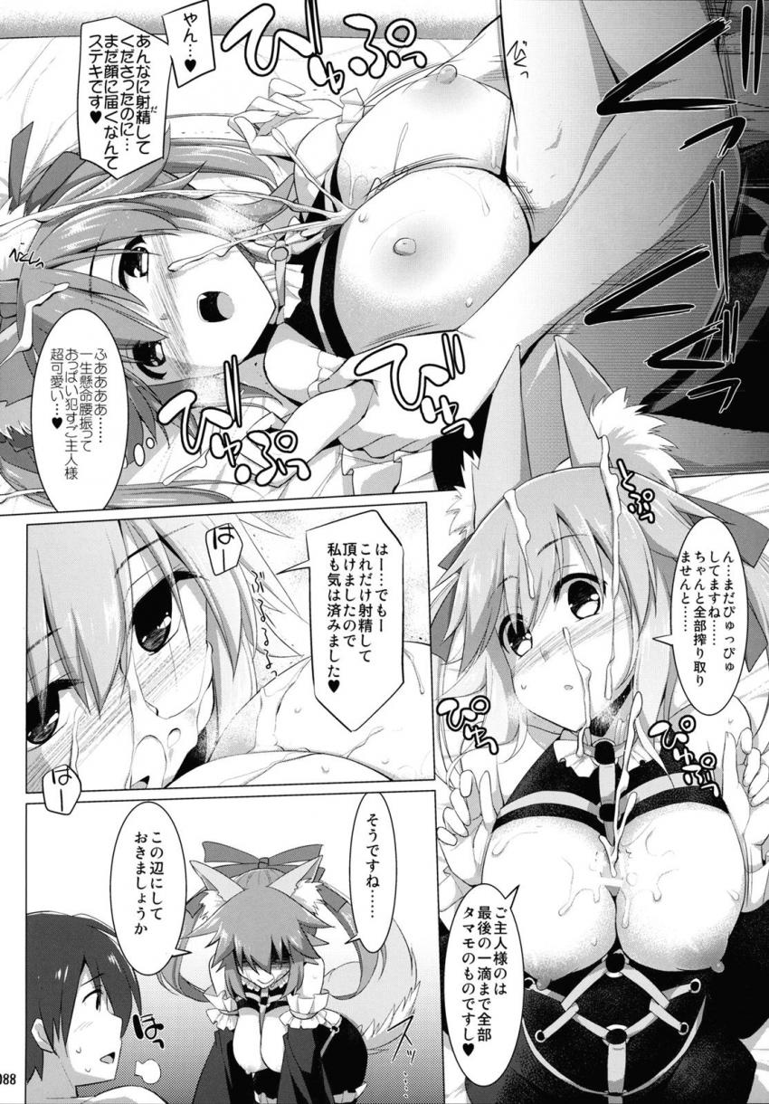 おっぱい星人大満足なパイズリオンリー総集本☆キャス狐メインで描き下ろし含めたfateシリーズ7本立て乳マンコズリコキBOOK！大ボリューム150p！ <> 085