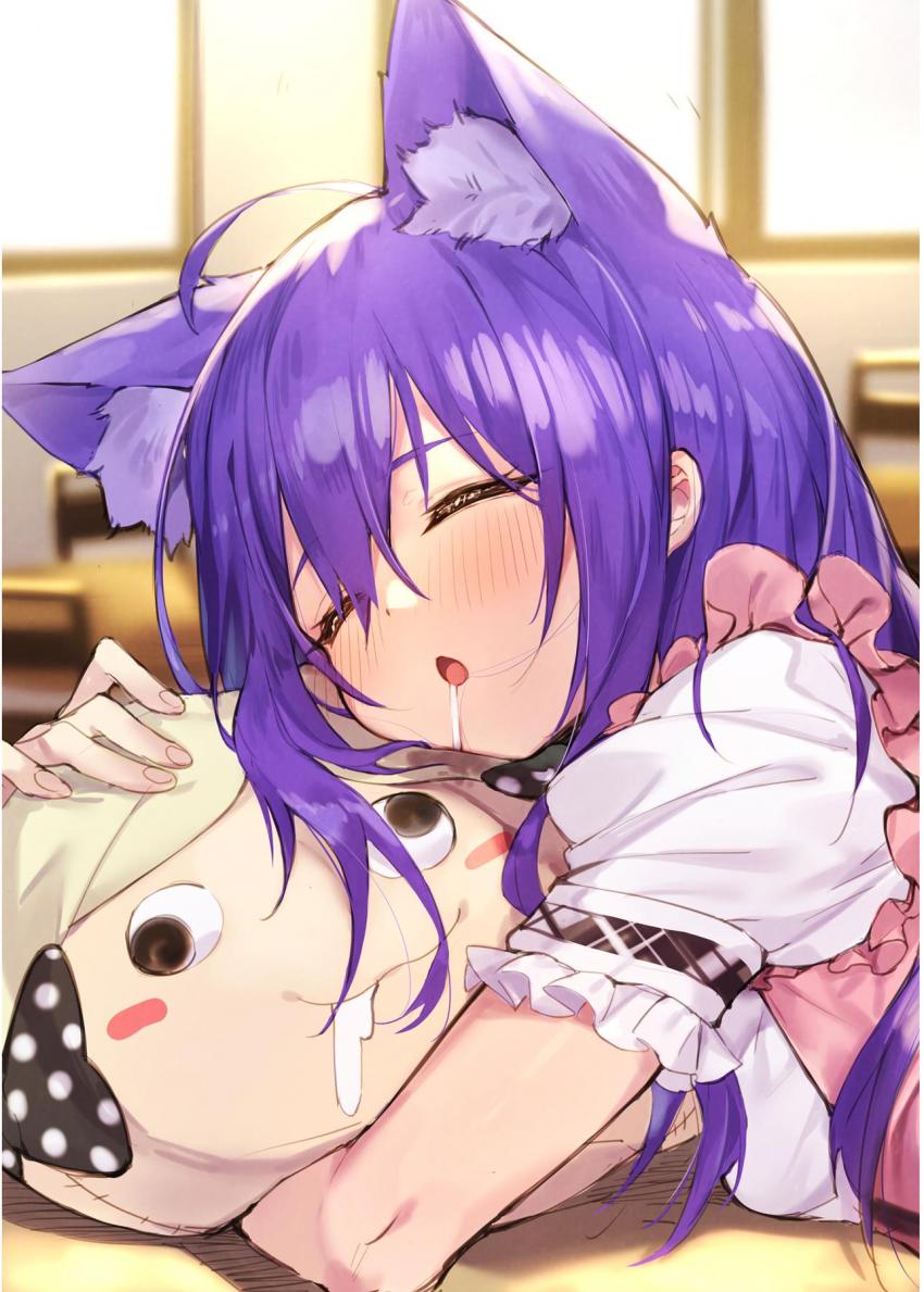 かわいい望月杏奈ちゃんの美麗フルカラーイラスト集☆パンチラメイド服やビキニエプロン、下着や浴衣姿など杏奈ちゃんのかわいいがぎゅっと詰まった一冊！ <> 004