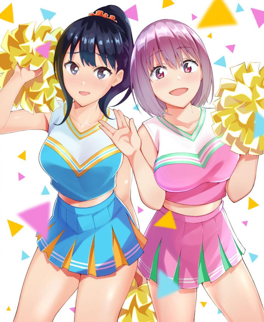 マイクロビキニの宝多六花、新条アカネとお風呂でおちんぽ洗い。臭チンポを六花にフェラしてもらいアカネに顔射しちゃう！ <> 1