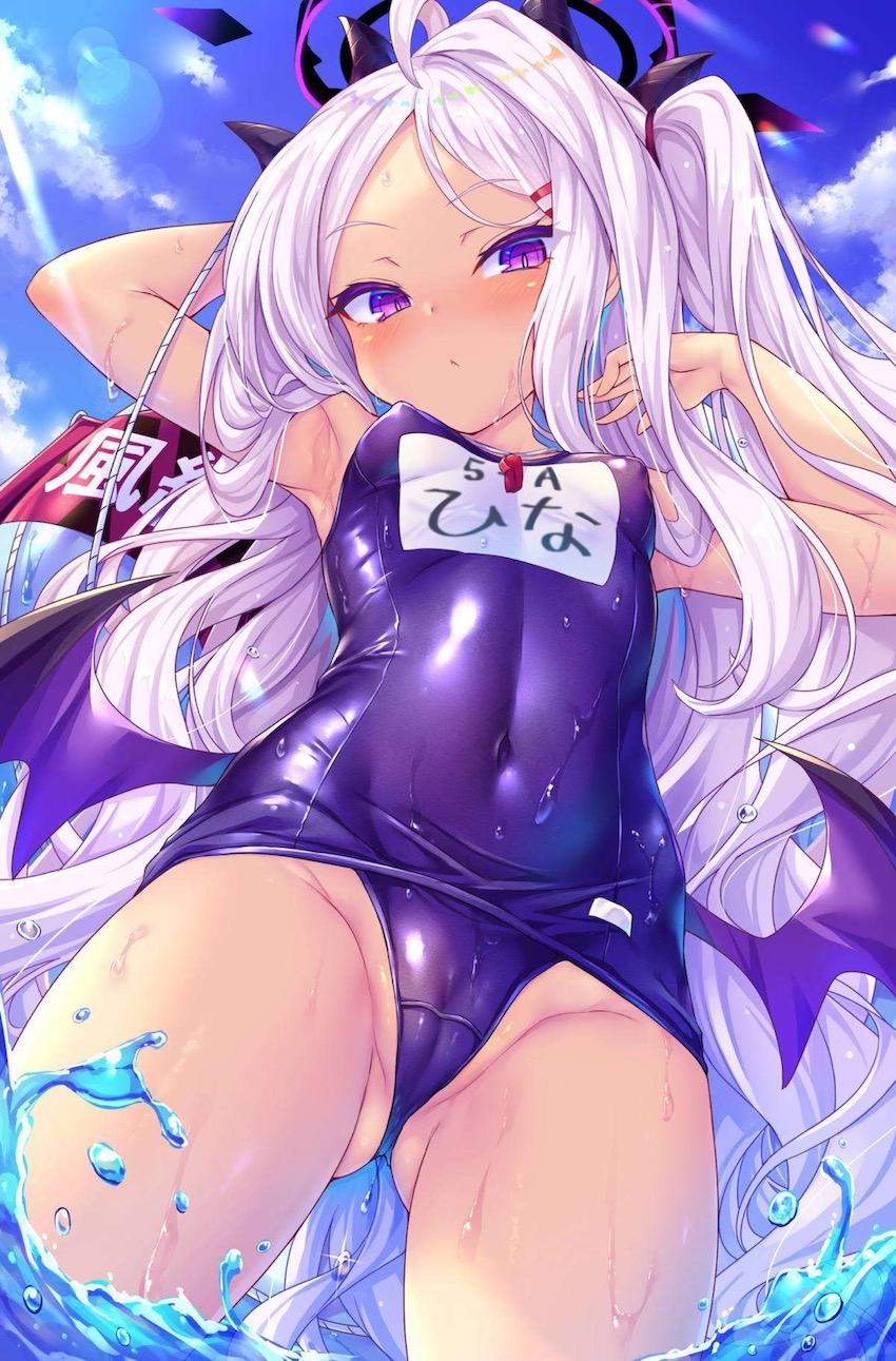 スク水ヒナちゃんを二穴中出しで孕ませて腹ポテ妊婦にしちゃう！ <> 1