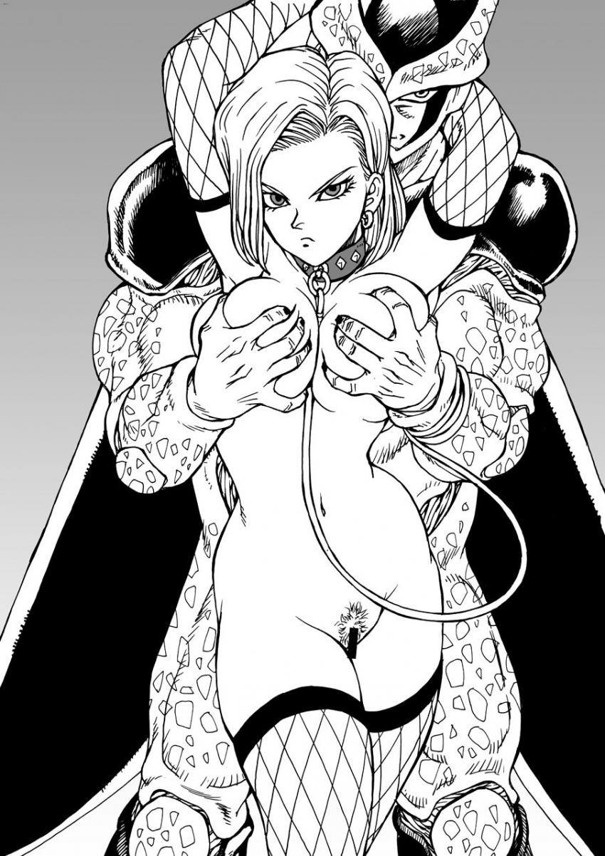 18号イラスト集(デカマラ亀仙人・サウナ・セル異種姦・エロ水着) <> 015