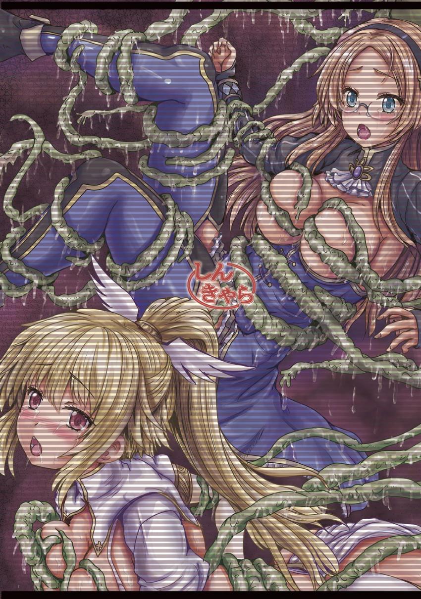 触手モンスターに囲まれ拘束されてしまったナナリー。全身を触手で犯されてしまう。 <> 026