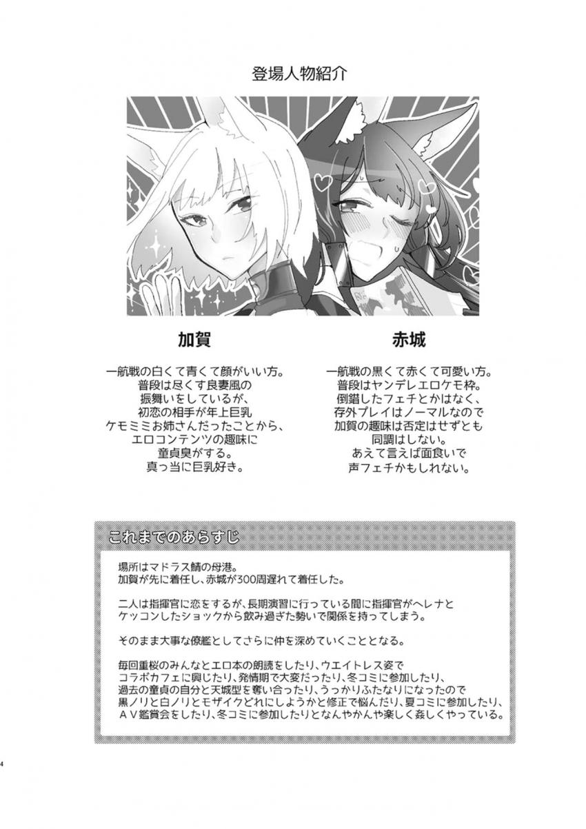 赤城加賀姉妹がコミケ終わりにオフパコ百合えっち <> 003