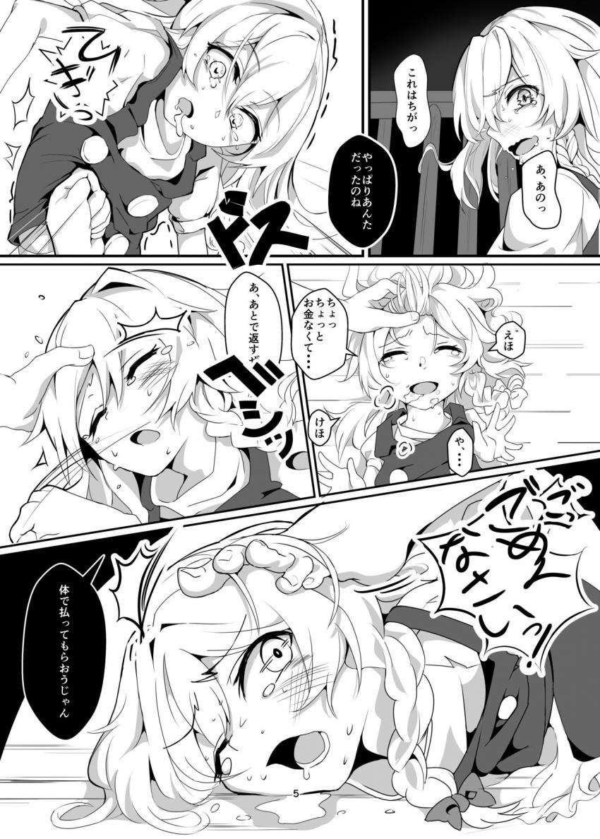 賽銭泥棒の魔理沙を捕まえて肉便器オナホで返済計画！ <> 004
