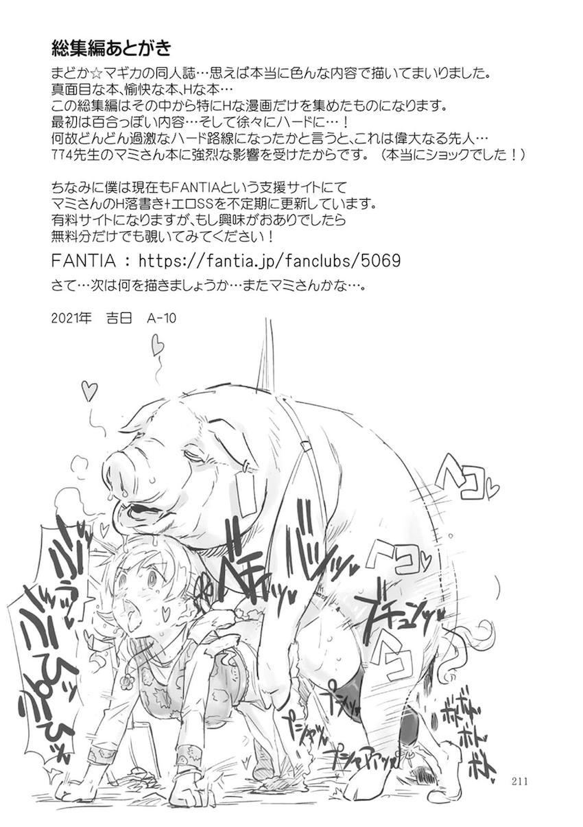 【後編】過去作全6作品に完全新作30pを加えた大ボリューム251Pの総集本☆まどほむ百合な内容から、どんどん鬼畜ハード路線になっていく！！！その変遷も必見！ <> 093