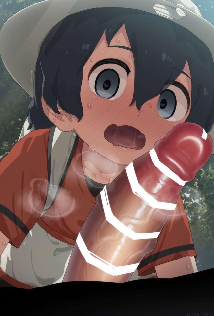 喉マンコ初体験のかばんちゃんのお口とお顔に大量射精！ <> 006