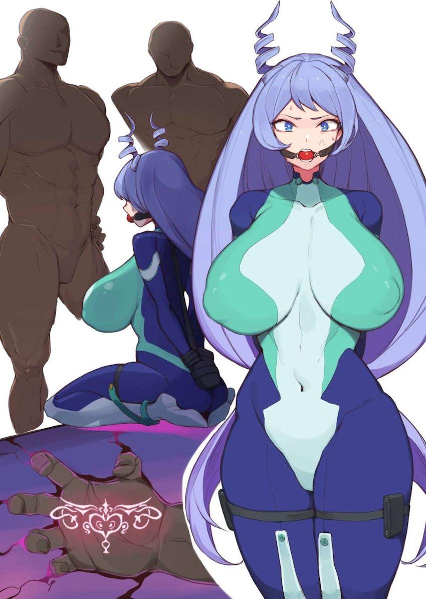ヴィランに捕まってしまった波動ねじれが拘束され強制肉便器レイプされてしまう！ <> 008