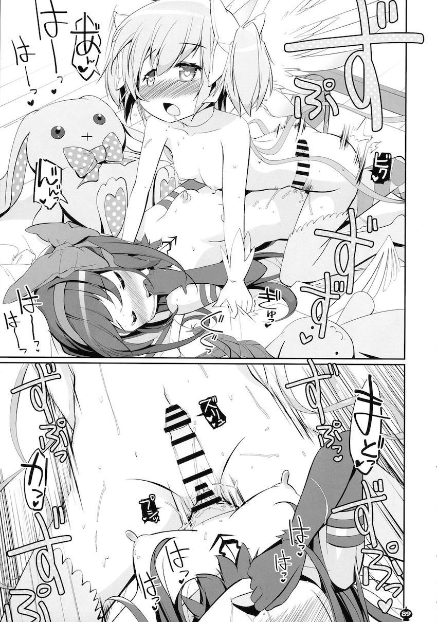 描き下ろし30p含む160p超え5本立て総集編！まどかとほむらのハードなふたなりレズセックス！ <> 088
