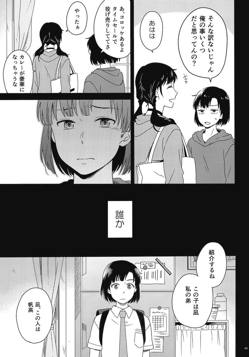 描き下ろし2本含む7本立て大ボリューム総集本☆陽菜と帆高の純愛ストーリー <> 045