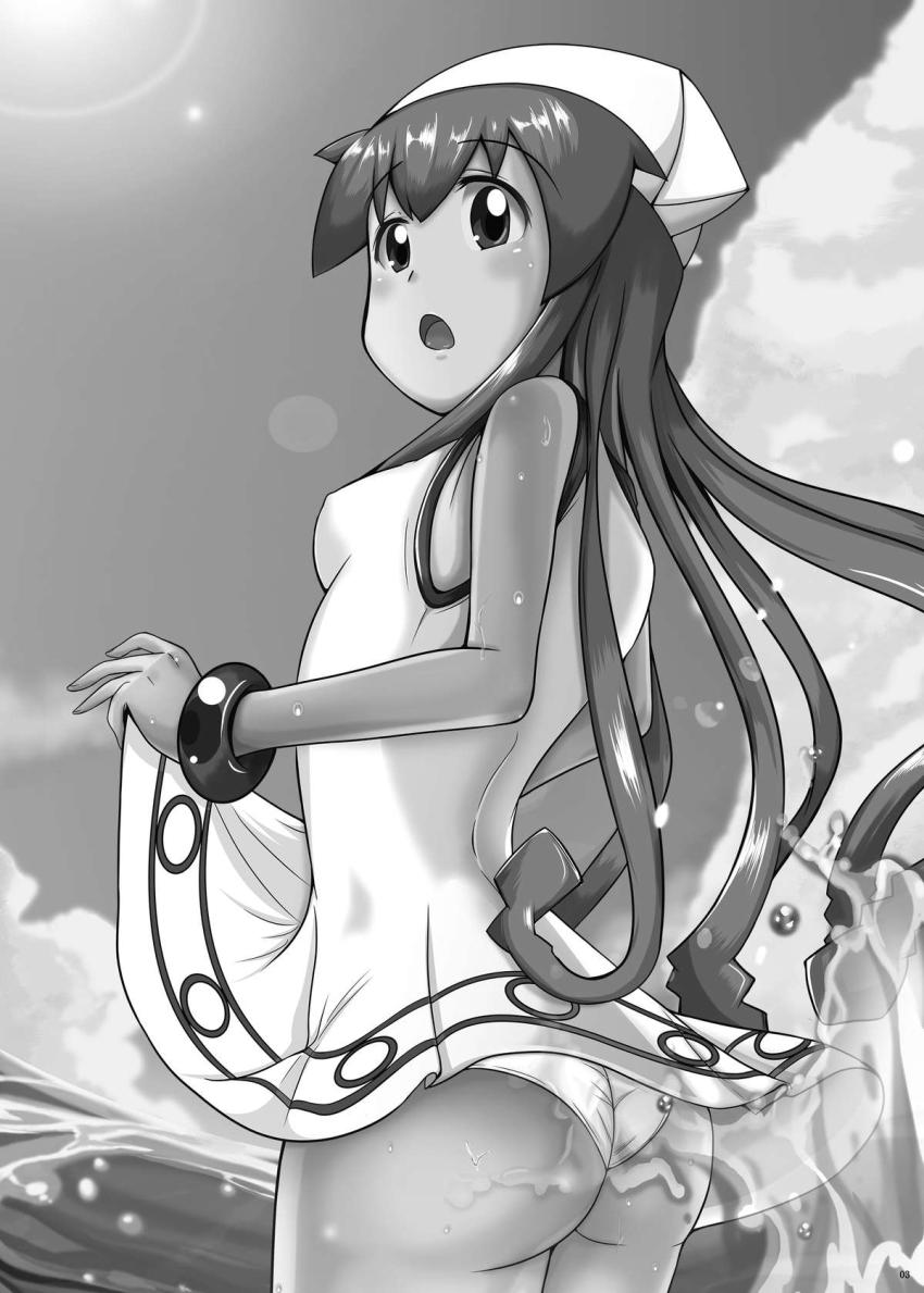欲求不満オナニーしているところを彼氏に見られちゃったイカ娘。ラブラブセックス開始！ <> 002