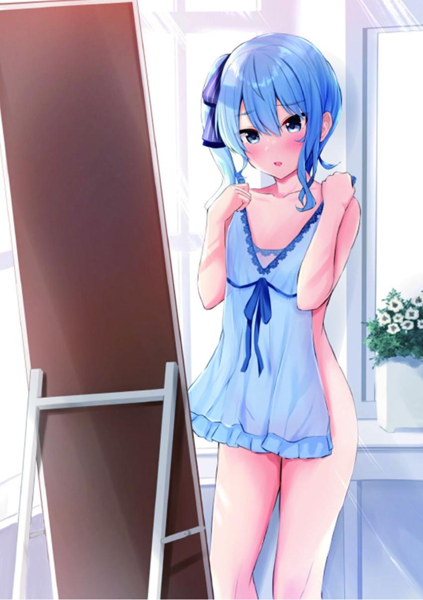 星街すいせいちゃんのパンチラやちっぱいが拝める微エロフルカラーイラスト集 <> 005