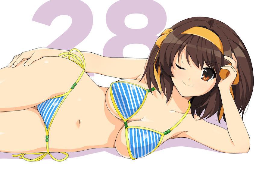 オール涼宮ハルヒ☆165Pの特大ボリュームフルカラーイラスト集！ <> 044