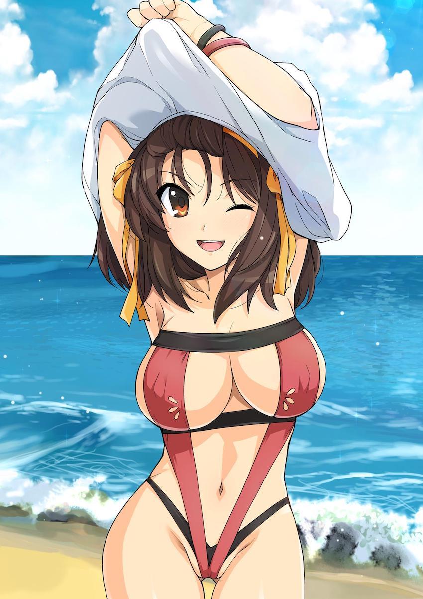 オール涼宮ハルヒ☆165Pの特大ボリュームフルカラーイラスト集！ <> 153