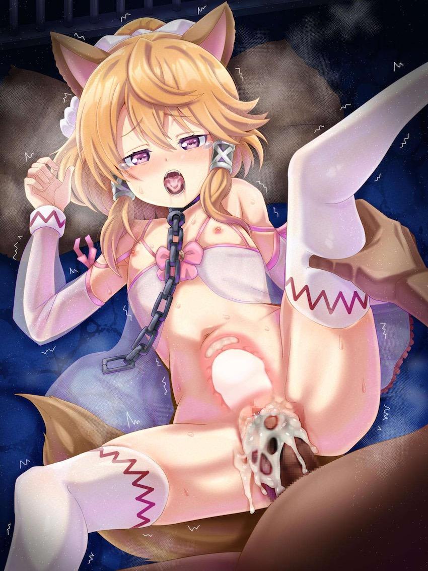 ロリ獣人娘のラティーファちゃんが悪い奴に捕まってしまいわからせレイプされちゃう！ <> 036