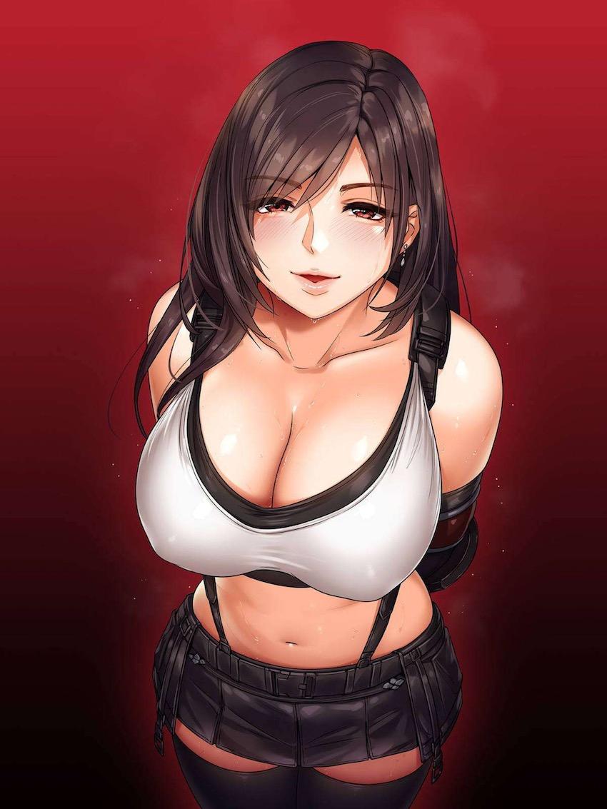 ティファの大きなおっぱいで甘やかされる騎乗位中出しセックス <> 012
