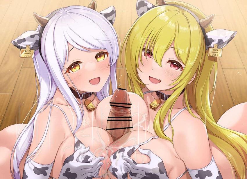 エロ牛ビキニコスの黒埼ちとせ＆イヴ・サンタクロースと中出し3Pセックス！ <> 017