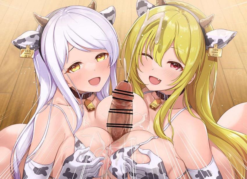 エロ牛ビキニコスの黒埼ちとせ＆イヴ・サンタクロースと中出し3Pセックス！ <> 018