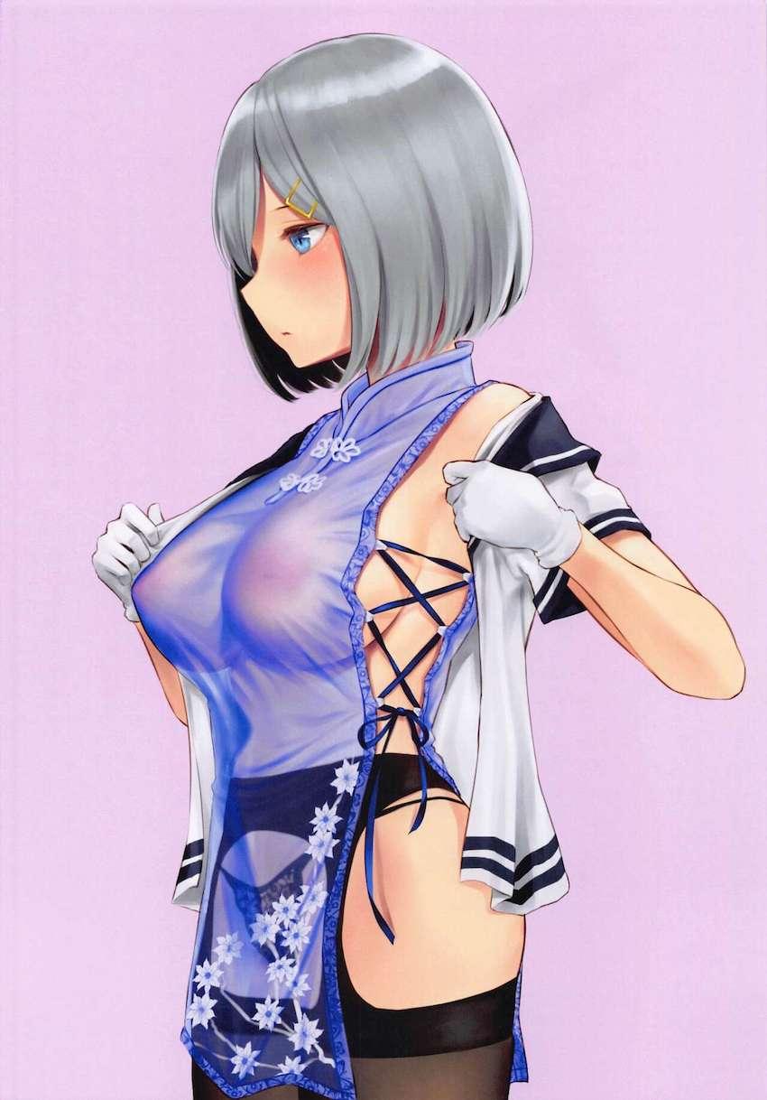 エロ下着をテーマに浦風と浜風の美麗フルカラーセックス二本立て！ <> 018