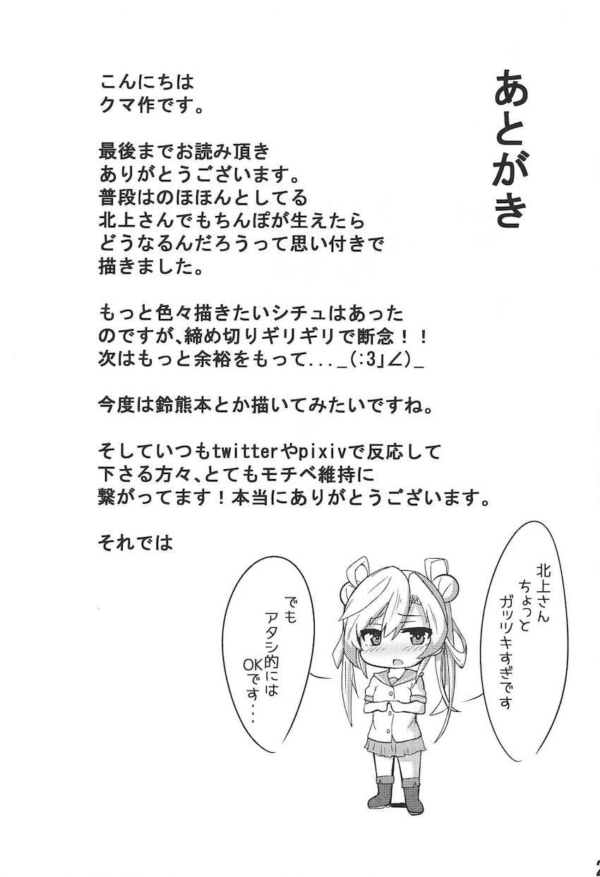 敵の特攻を受け負傷してしまった北上さんがふたなりになってしまった！ふたなりチンポを無くすため大井に手伝ってもらい抜きまくることに！流れ弾で阿武隈被弾！ <> 020