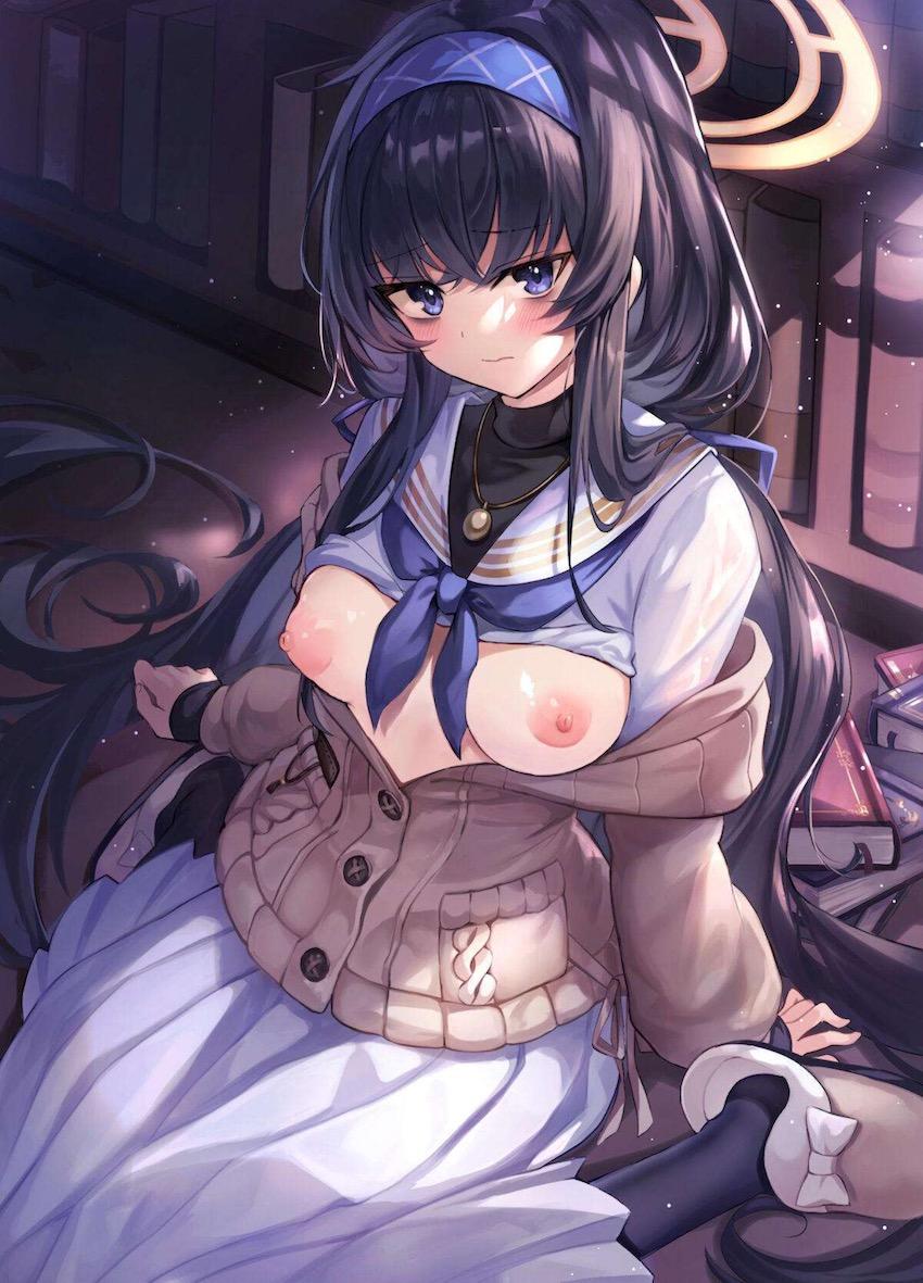 図書委員長古関ウイちゃんのパイパンマンコに生中出し！ <> 002