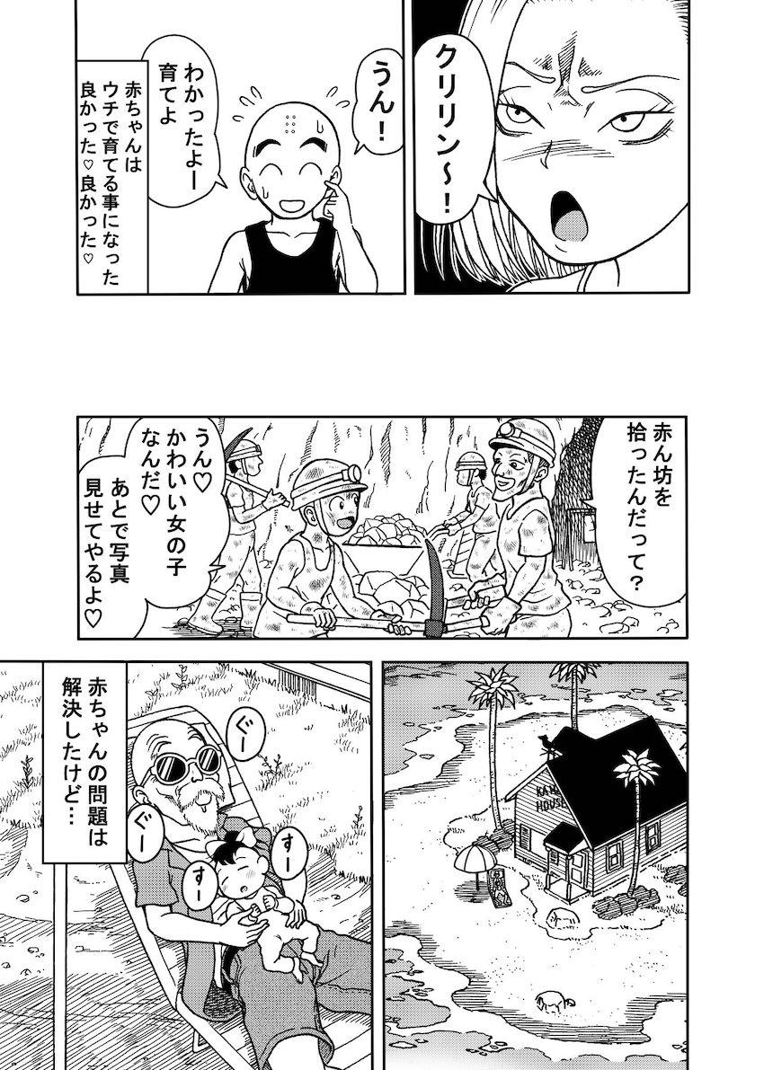 不倫セックスで18号に無理矢理中出ししまくって妊娠させた悟飯は、腹ポテ妊婦になっても構わずパコって中出し三昧！エッチな体に開発して自由気ままにパコりまくる無責任種付け性活！ <> 031