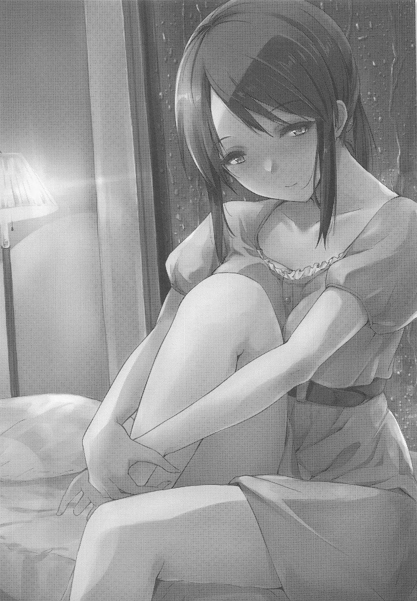 帰りの新幹線が止まってしまいホテルで一泊することになったPと三船美優。Pへの想いが溢れ発情気味の彼女とイチャラブ中出しセックス！ <> 002
