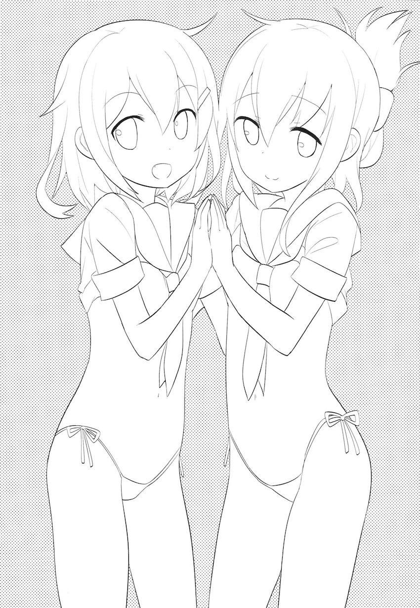 雷にリードされながら提督と処女セックスする電☆雷電姉妹と3Pセックス！ <> 002