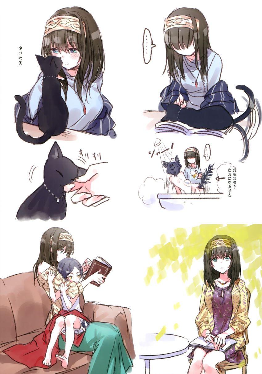 大ボリューム☆速水奏と鷺沢文香のフルカラーイラストメインの再録集 <> 034
