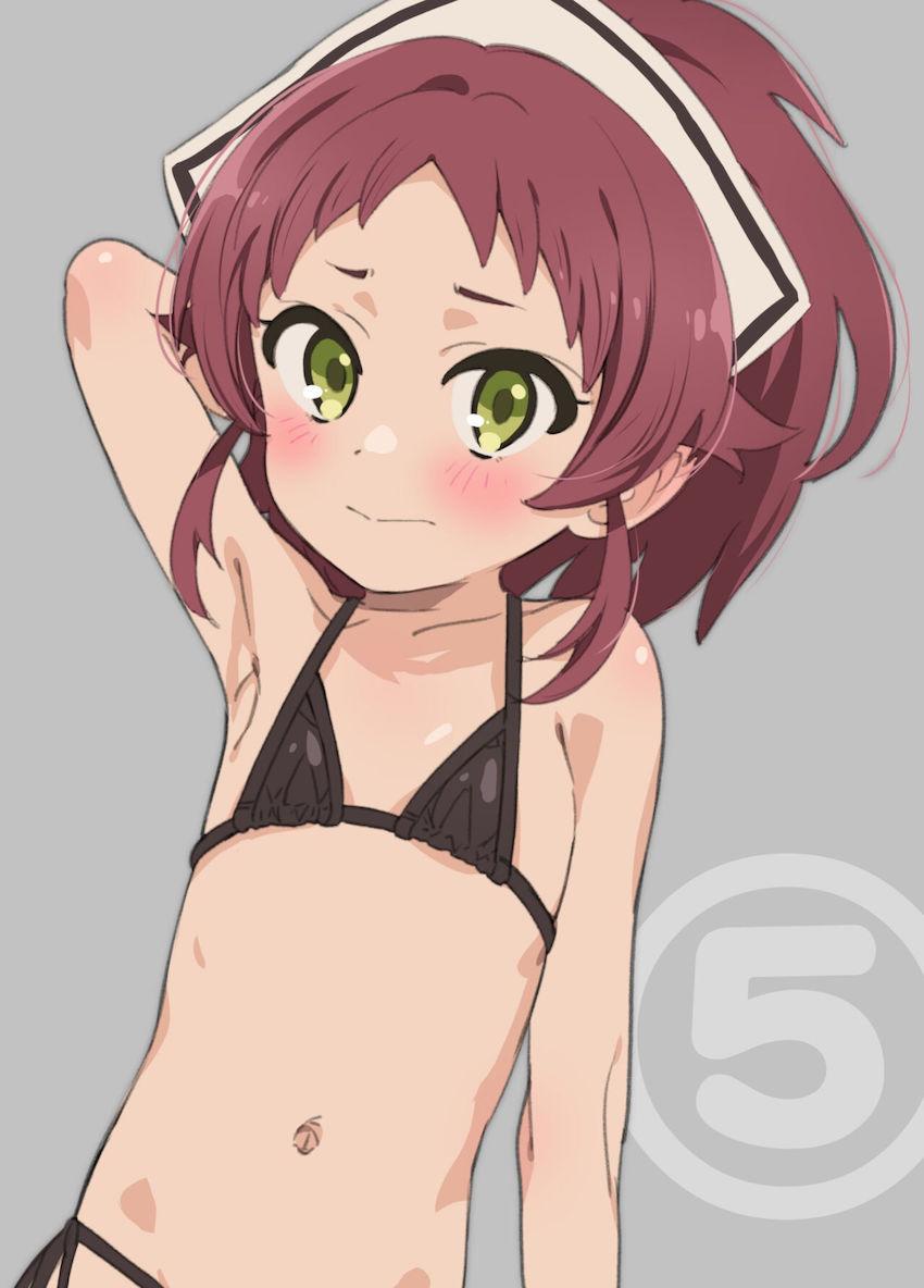無職転生のロリっ娘たちがマイクロビキニ姿でポーズをキメるフルカラーイラスト集 <> 010