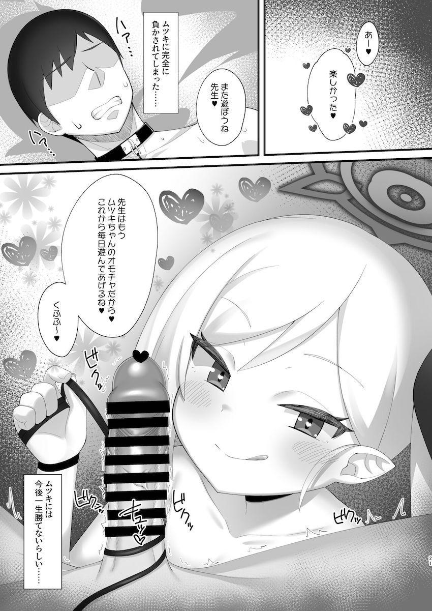 最近仕事が忙しく抜いてない先生のために囁き淫語手コキで抜いてあげる優しいムツキちゃん。イッたばかりの敏感おちんぽを追撃フェラでごっくん！生意気メスガキマンコで搾精ックス！ <> 020