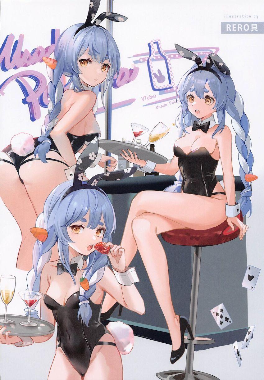 【美麗】ホロライブのフルカラーイラスト合同誌☆セクシー＆キュートなホロメンたちのバニコスえっち！ <> 021