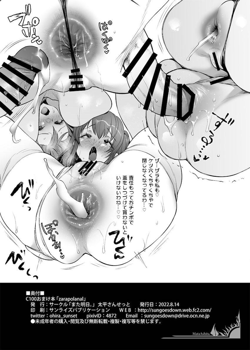 ムチムチマイクロビキニのザラ＆ポーラとおほぉおほぉ3Pアナルセックス！ <> 007