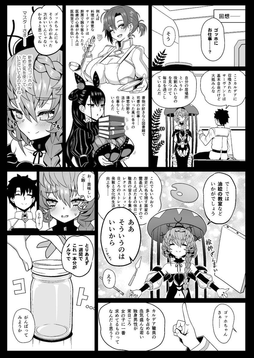 手口耳鼻、マンコにアナル、穴という穴を自由に使えるオナホ娼婦のゴッホちゃん。クリを殴られるのも得意な肉便女なゴッホちゃんは腹を殴られながらヤラれたい真性ドMな変態サーヴァントだった！容赦ない二穴ハードファックで幸せそう！ <> 008