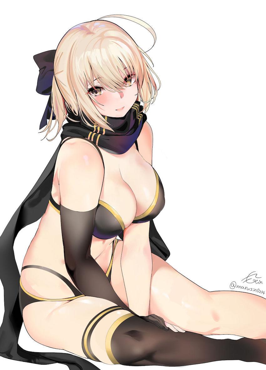 水着沖田ちゃんと首絞め中出しファック <> 1