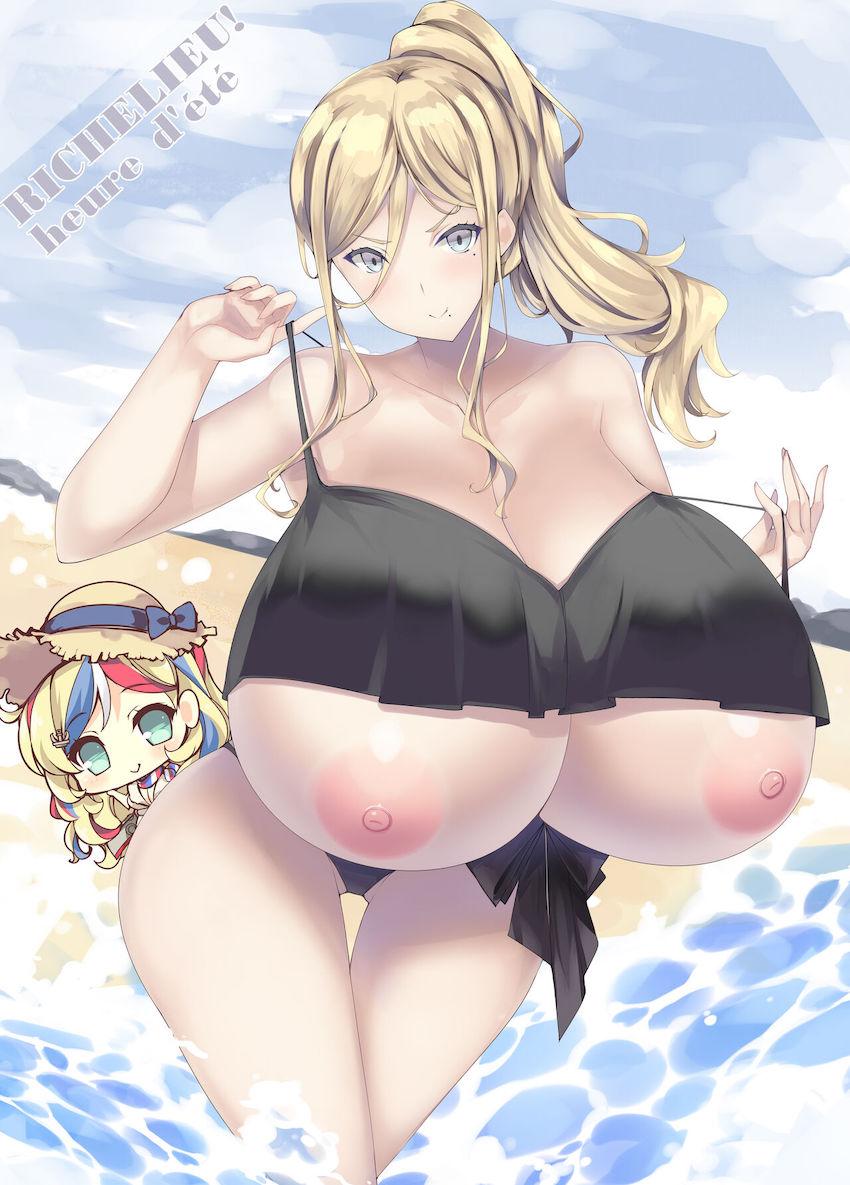 超乳海外艦のフルカラービキニイラスト集 <> 009