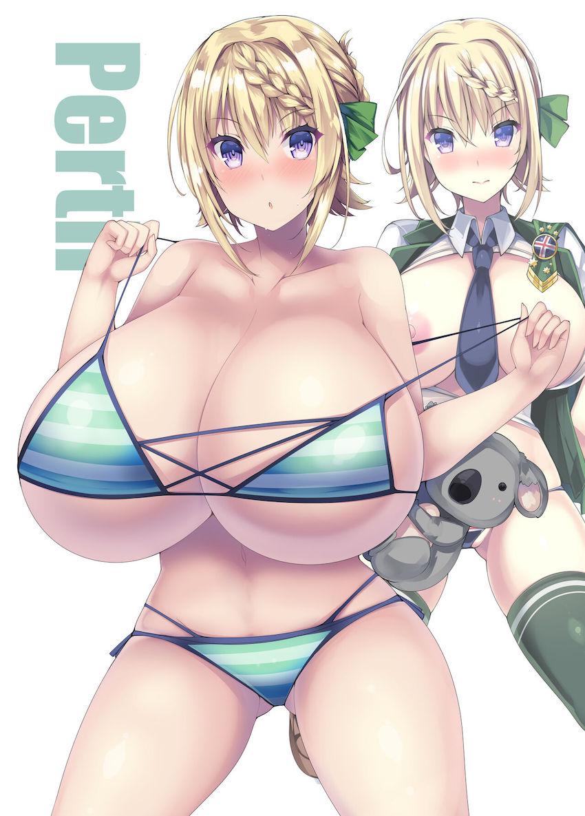 超乳海外艦のフルカラービキニイラスト集 <> 014