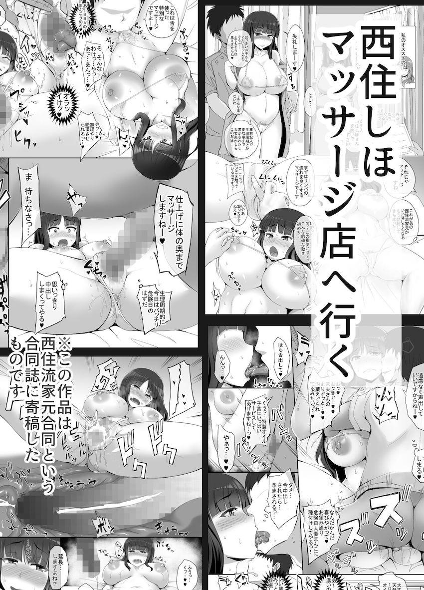 人妻西住しほの浮気ちんぽパコパコ性活☆不倫生活を謳歌する4本立て総集本！ <> 096