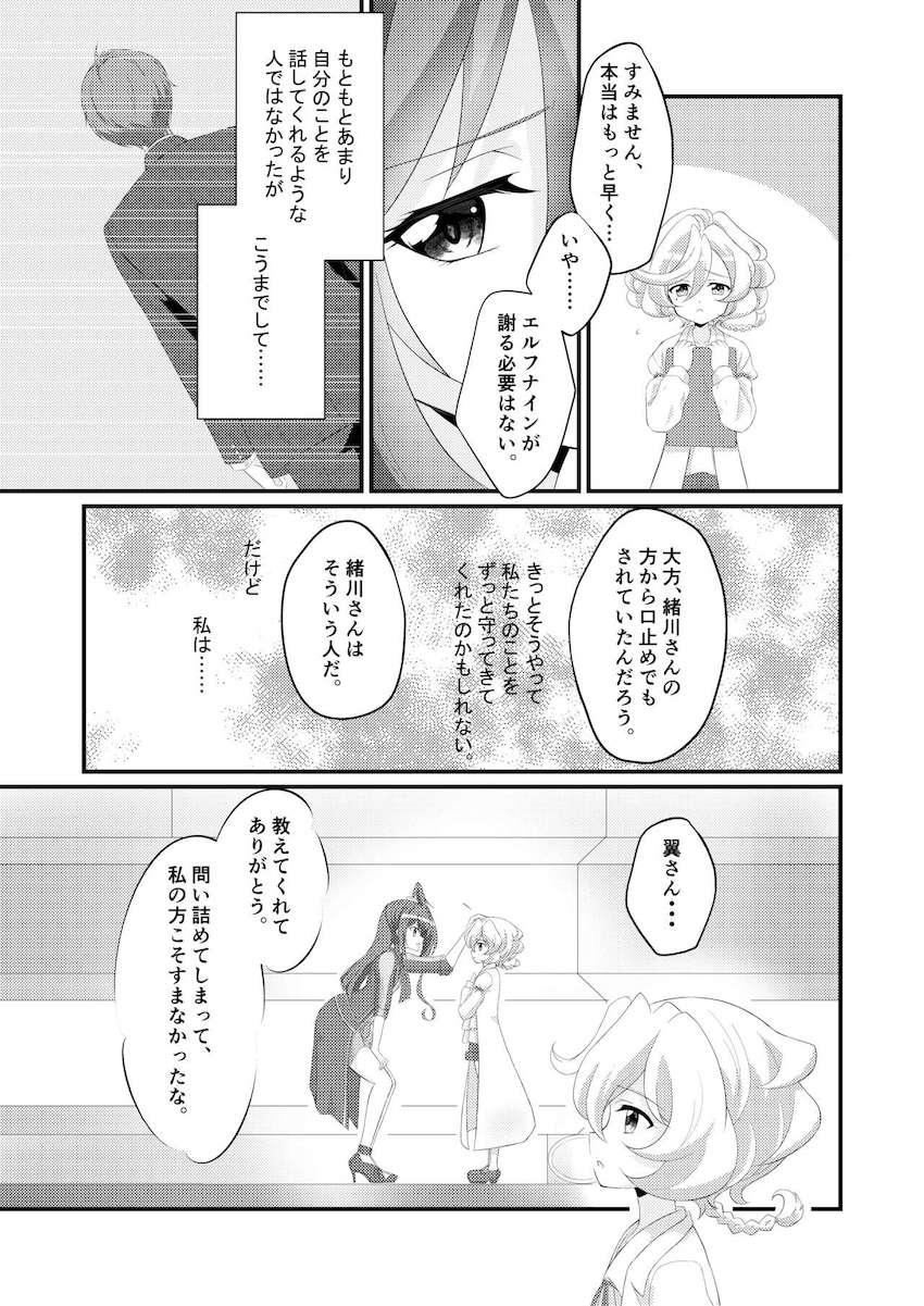 緒川から急な仕事が入ったとメールをもらった翼。しかし実は大きな怪我を負い病院に搬送されていた。 <> 014