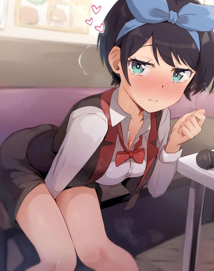 更科瑠夏ちゃんとカラオケボックスで密着対面座位！ <> 1