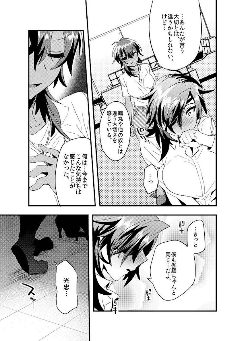 【女性向け女体化】大倶利伽羅＆燭台切光忠グラビアアイドルデビュー！現パロ百合えっち <> 042