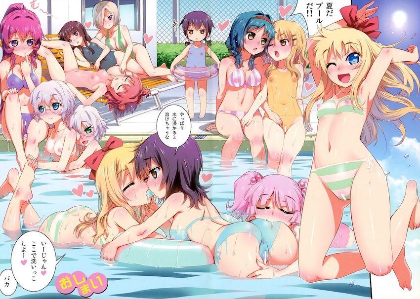 【フルカラー】全裸ボディペイントで百合えっち乱交 <> 019