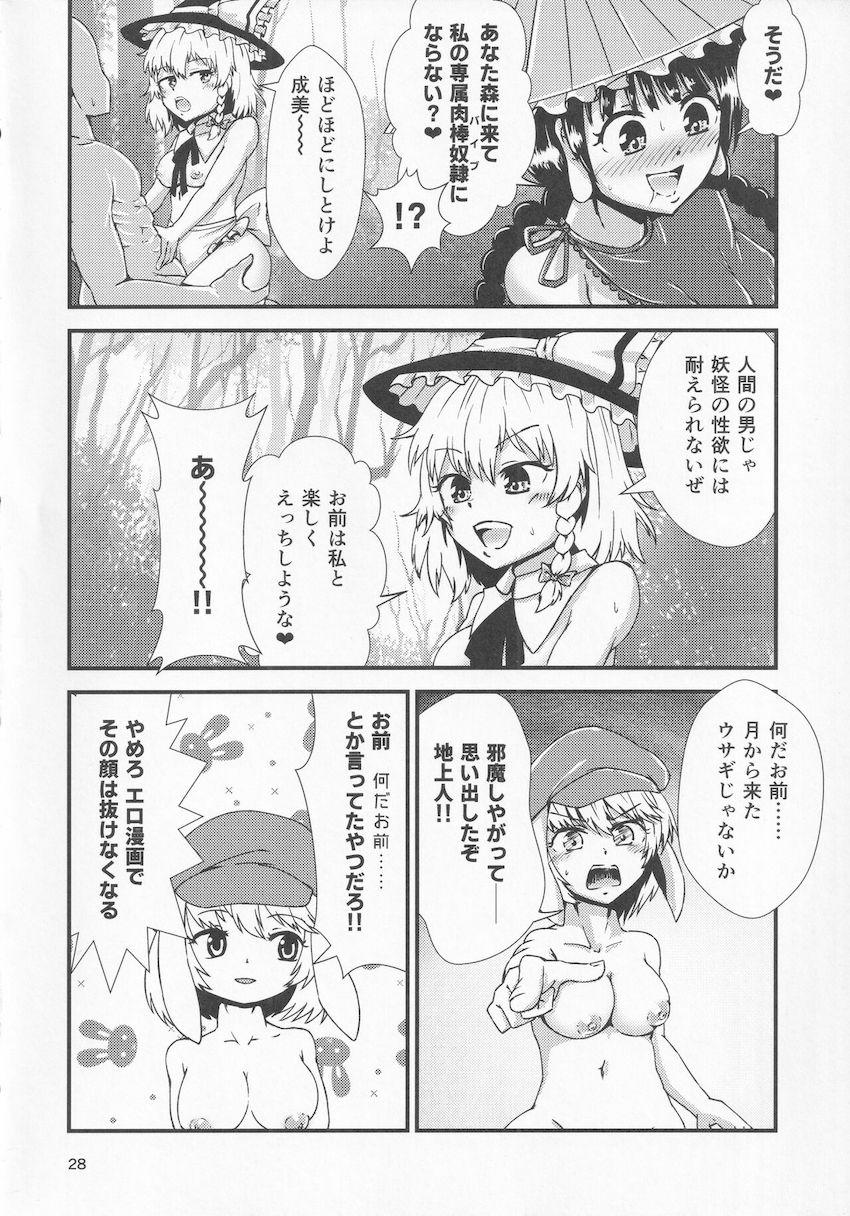 幻想郷の異変を解決するためついに痴女アベンジャーズがやってきた！幻想郷のチンポを集めて大乱交セックス！ <> 027