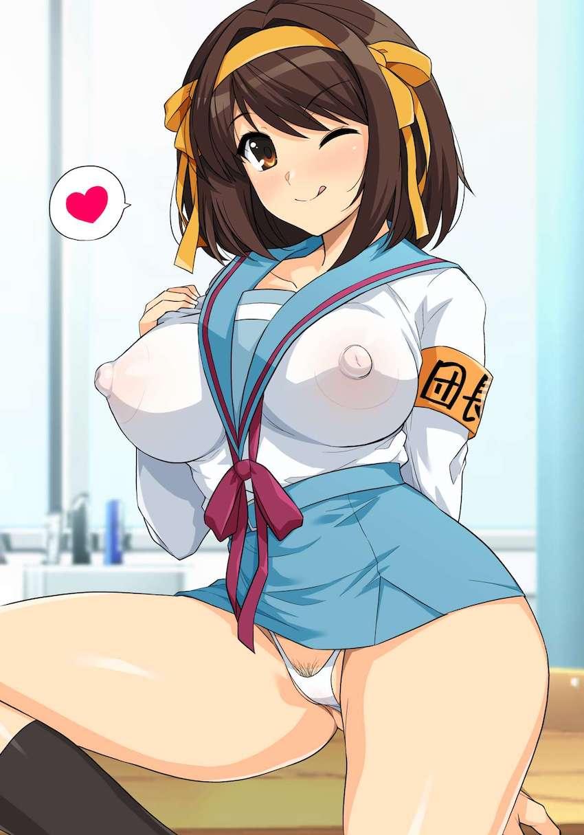 ハルヒ好きのためのフルカラーイラスト集第14弾！いろんなコスプレおまんこ見放題！ <> 026